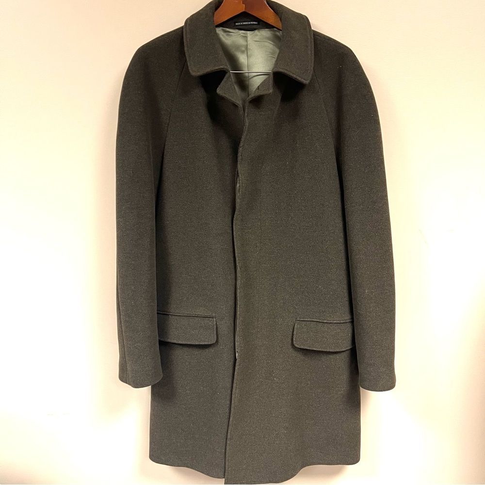Ralph Lauren wool blend olive green coat. Size XL